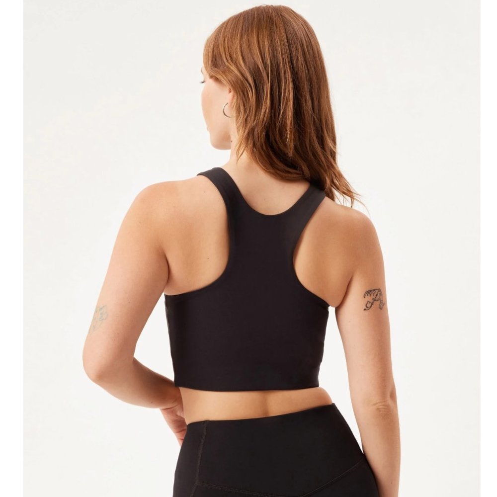 Girlfriend Collective Dylan Tank Bra Black Size Small - Picture 7 of 7